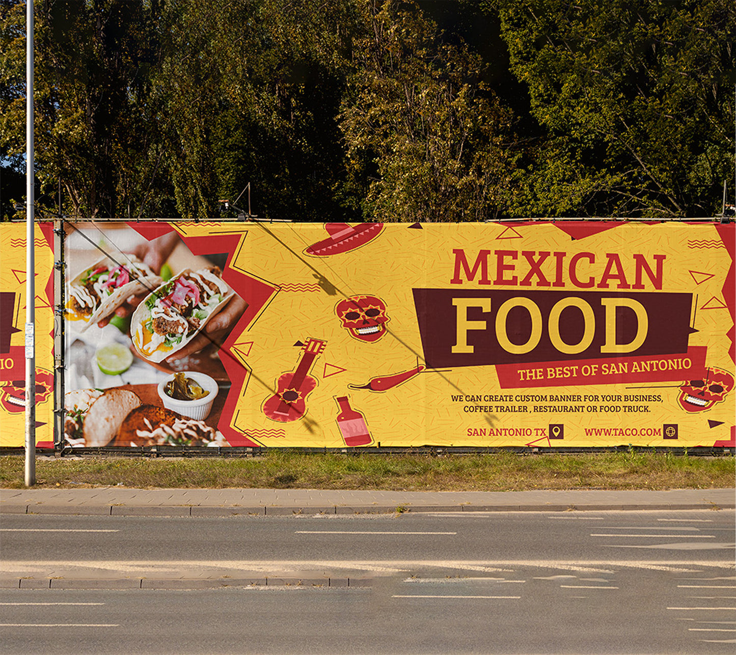 Industrial Banner outdoor or indoor with grommets single or double sided