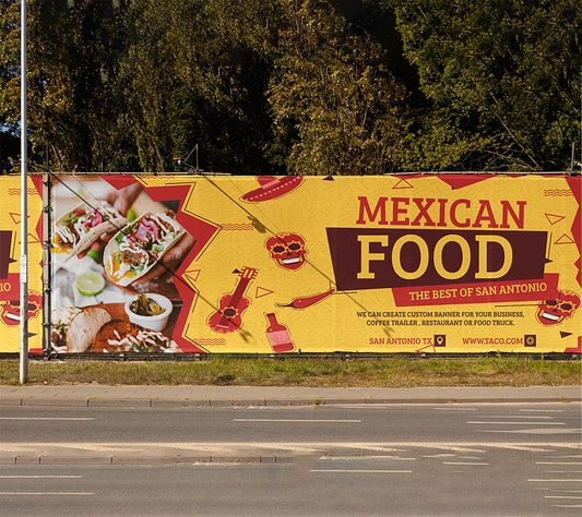 Industrial Banner outdoor or indoor with grommets single or double sided 