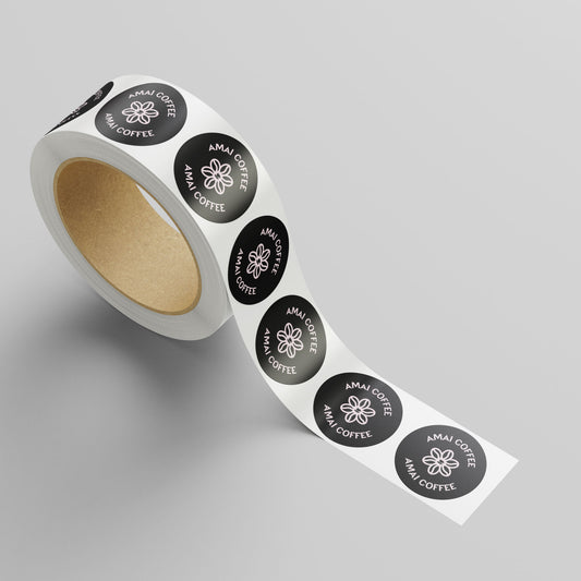 Custom Round Labels On Roll